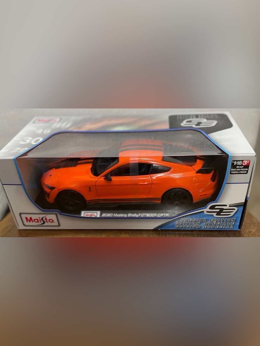MAISTO SPECIAL EDITION ORANGE 1/18 2020 MUSTANG SHELBY GT500 (CFTP)